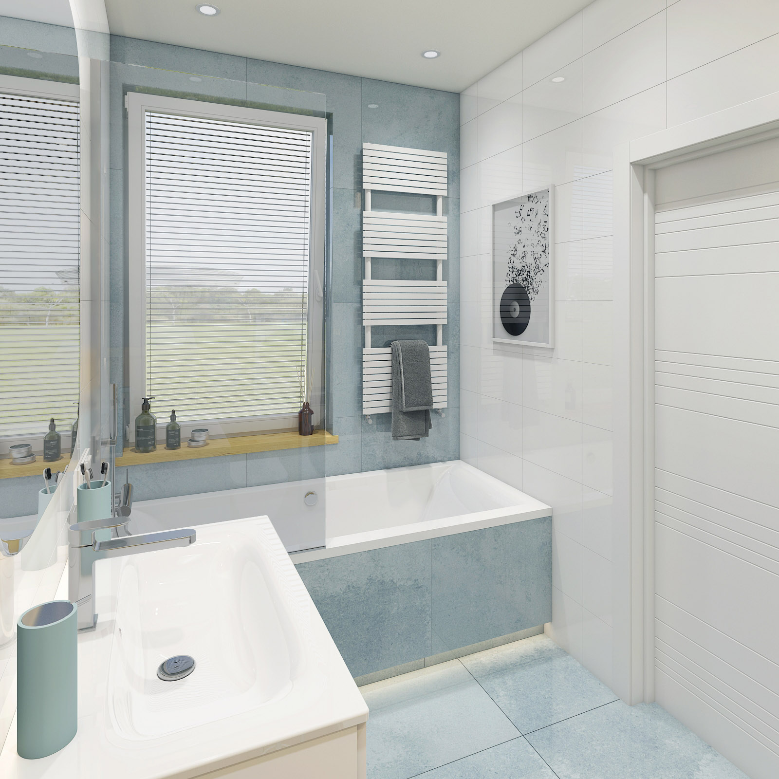 projekt łazienka 6m2