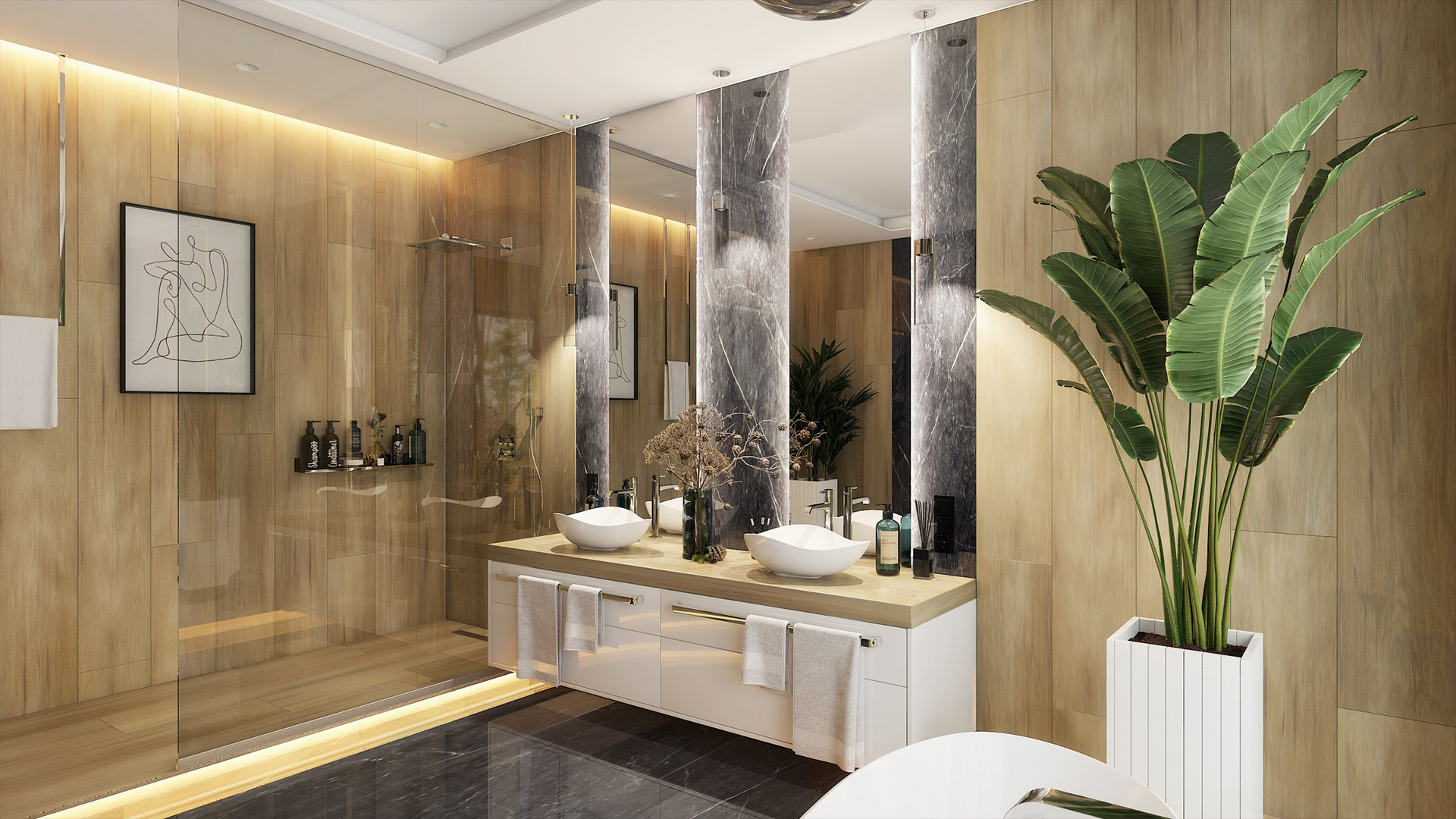 projekt salon kąpielowy